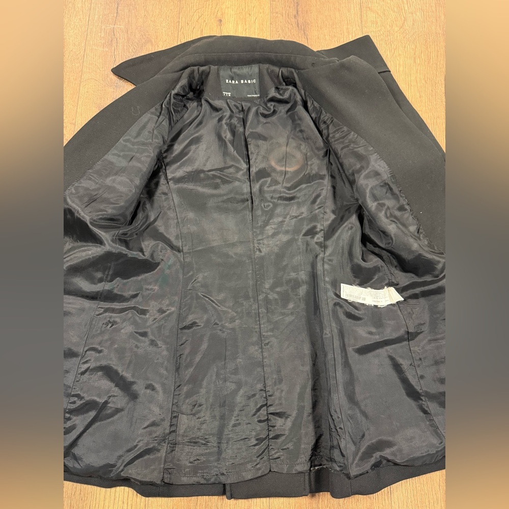 Zara Black Women's Coat - Picture 4 of 6